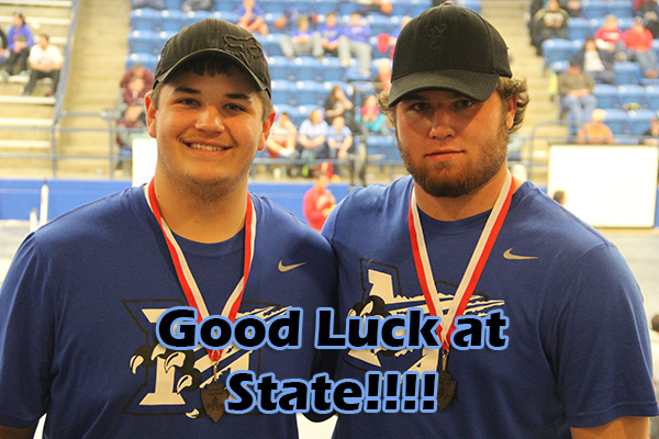 State Powerlifers-Baysil Prather and Keiton Crawford
